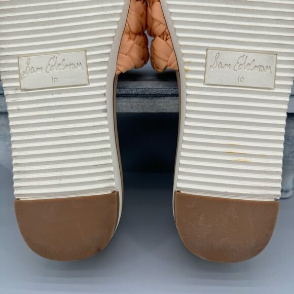 Sam Edelman Ainslie Braided Slides Peach Size 10 - Picture 9 of 10
